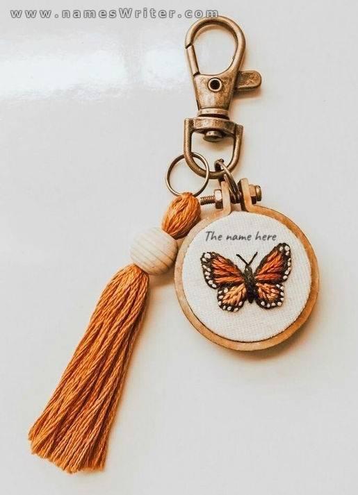 Your name on a special crochet medallion