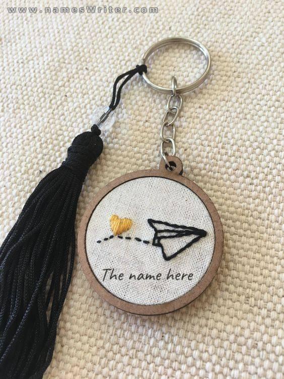 Write your name on a special crochet medallion
