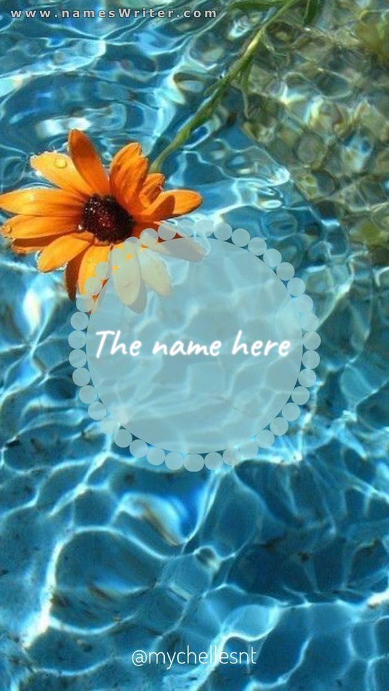 Your name is the sea and the sunflower