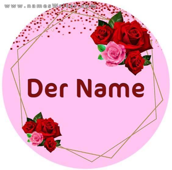 Logo für Ihren Namen in einem raffinierten und unverwechselbaren Rosendesign