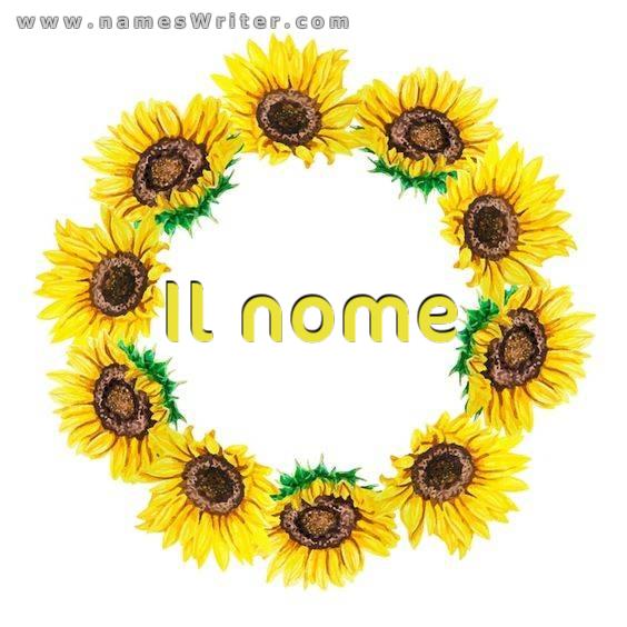 Logo il tuo nome in un design di classe e distintivo