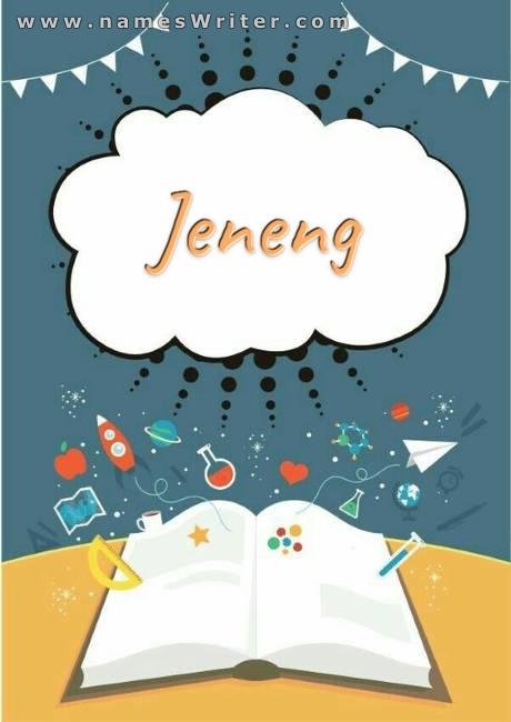 Gambar jeneng sampeyan ing desain khas kanggo sinau