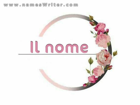 Logo il tuo nome in un design di classe e distintivo