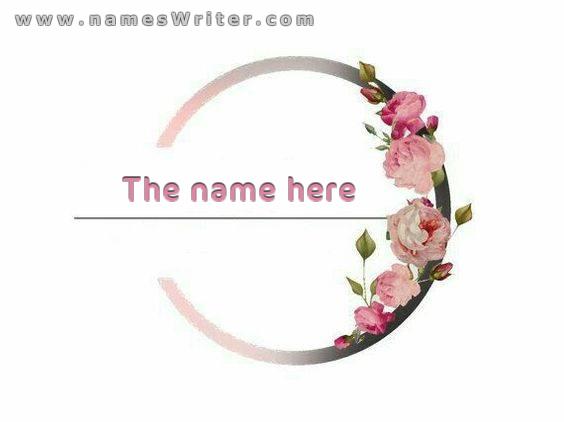 your name in a classy and distinctive design