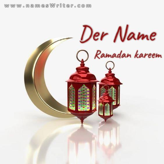 Ramadan Kareem 2023 Glückwunschkarte