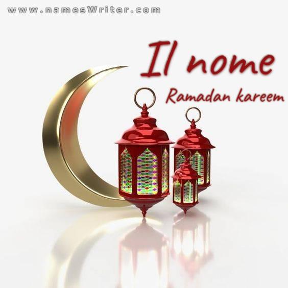 Carta di congratulazioni Ramadan Kareem 2023