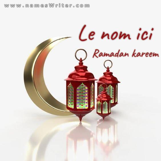 Carte de félicitations Ramadan Kareem 2023