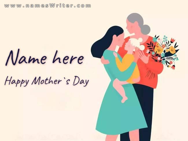 A special card for a happy Mother`s Day