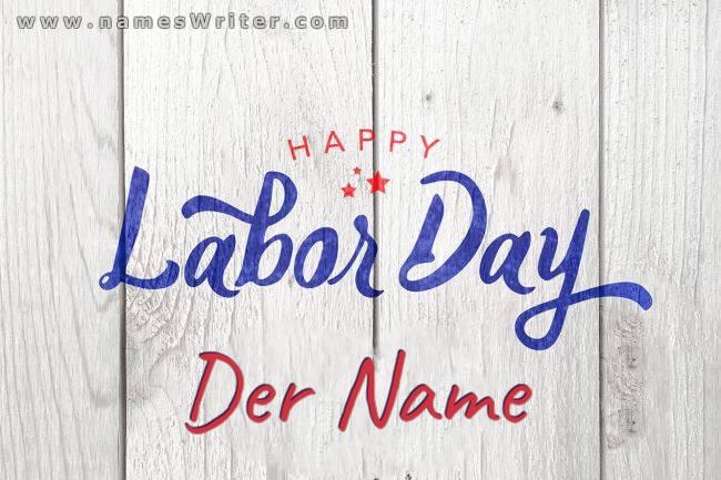 Happy Labor Day-Karte