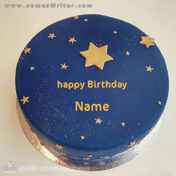night stars  cake for Birthday
