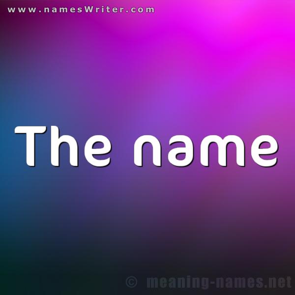 Your name in bold on a pink background