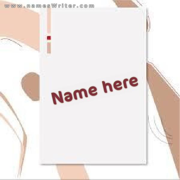 Writing your name in bold