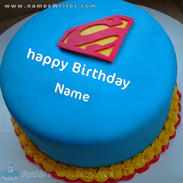 Superman`s birthday cake