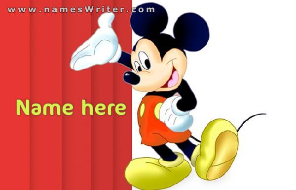 Write your name with Mickey