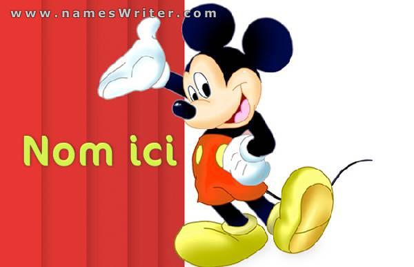 Écrivez votre nom avec Mickey