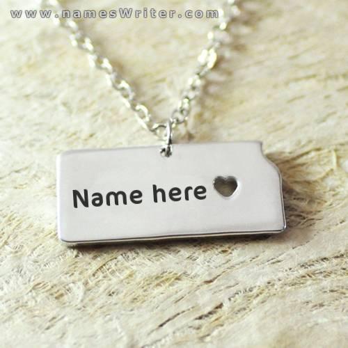 Your name on a beautiful necklace