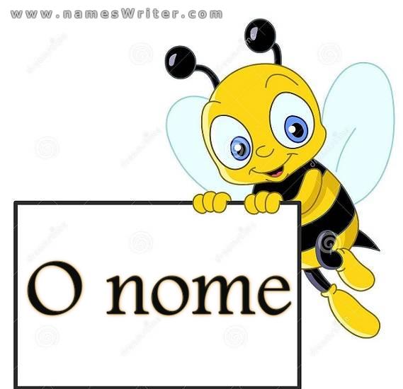 Escreva seu nome em um quadro para os amantes de abelhas