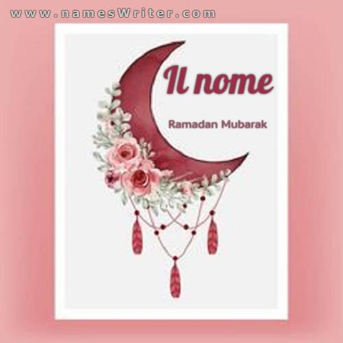 Il tuo nome con un design speciale per il mese del Ramadan