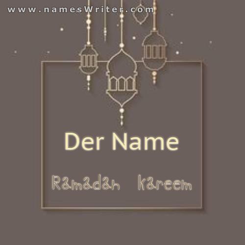 Ramadan Kareem-Karte