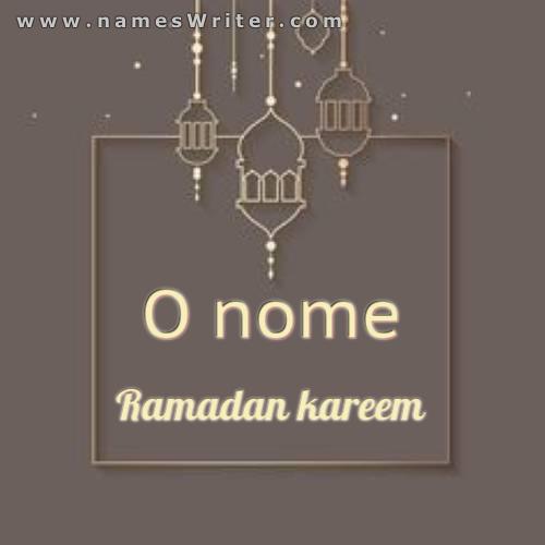 Cartão Ramadan Kareem
