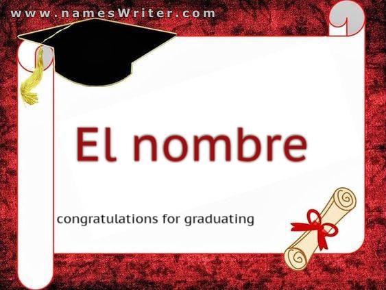 Una tarjeta especial para felicitarte por la graduación.