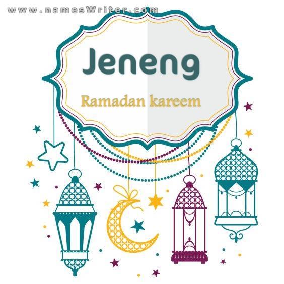 Kartu khusus kanggo nyiapake bali Ramadhan