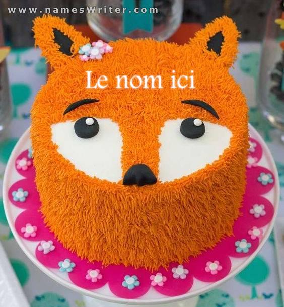 Gâteau à l`orange pour ton anniversaire