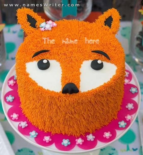 Orange cake for your birthday