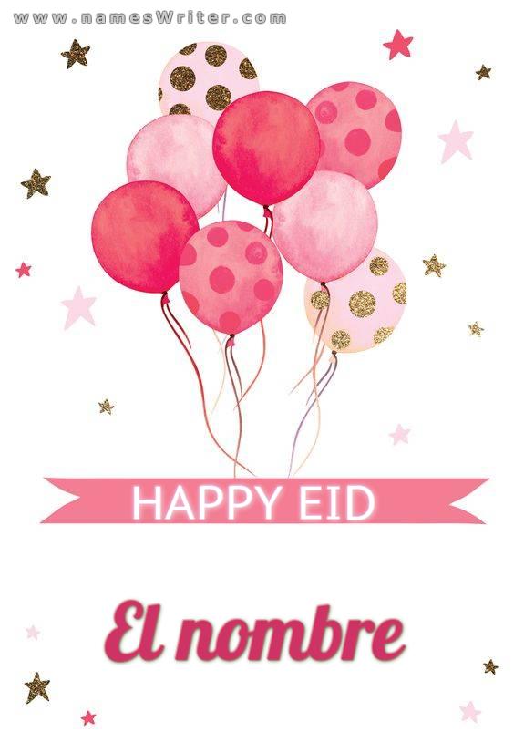 Una tarjeta diferente para el bendito Eid