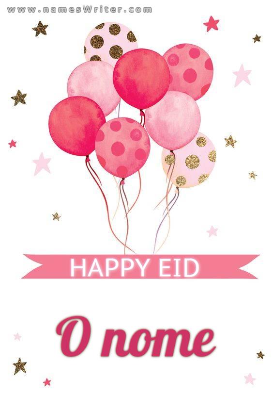 Um cartão diferente para o abençoado Eid