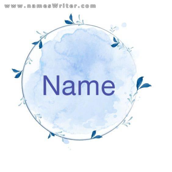 Logo your name inside a design