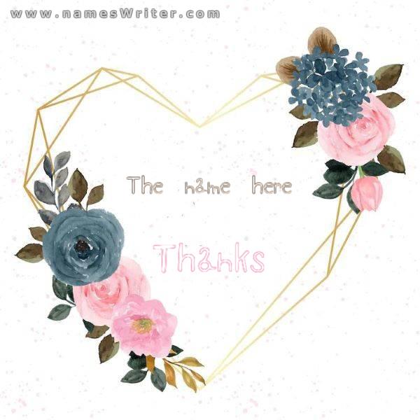 A special thank you card