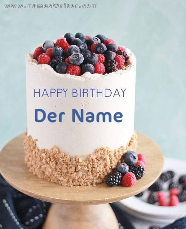 alles gute zum geburtstag süßer sahnekuchen