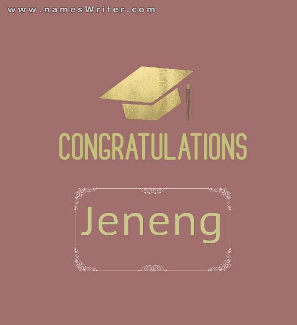 Jeneng sampeyan ana ing kertu wisuda