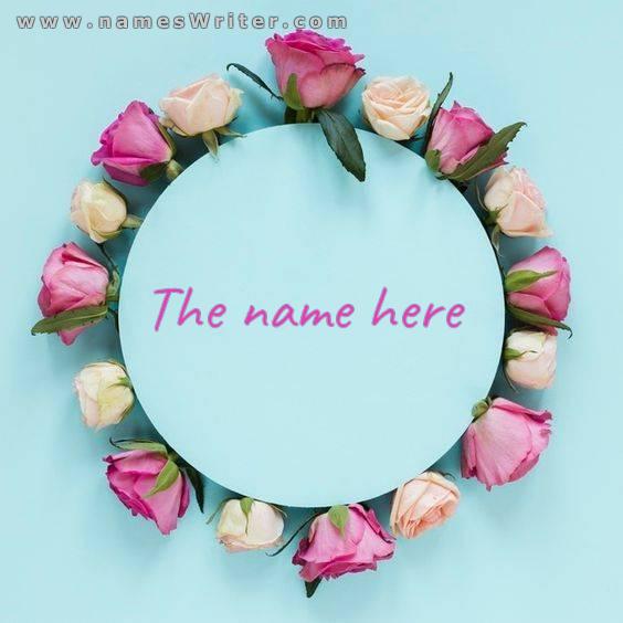 your name in a classy and distinctive design