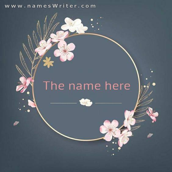 your name in a classy and distinctive design