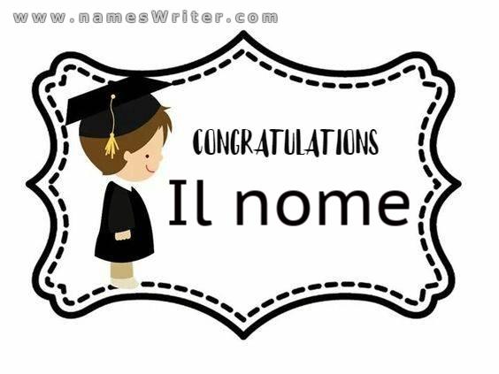 Un biglietto speciale per congratularmi con te per la laurea