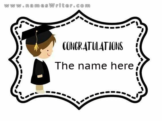 A special card to congratulate you on graduation